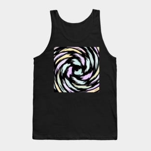Swirl Of Pastel Hearts Pattern Tank Top